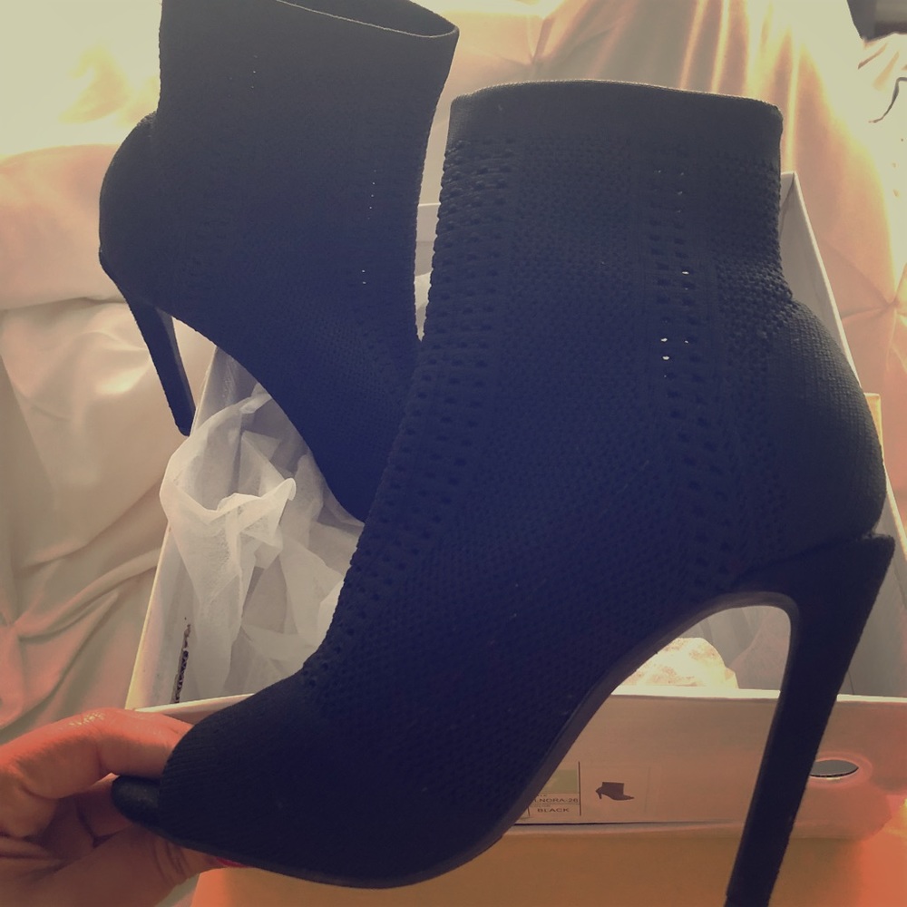Cute black ankle boots